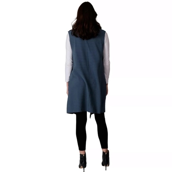 Le Moda Sleeveless Longline Cardigan - Picture 5 of 15